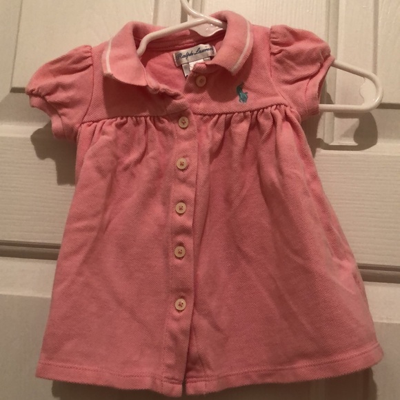 Pretty in Pink Ralph Lauren 3 MO dress with matching bloomers - Picture 4 of 6